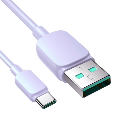 Kabel Joyroom Multi-Color Series A14 USB-A / USB-C 3A 1.2 m - fioletowy Kabel Joyroom Multi-Color Series A14 USB-A / USB-C 3A 1.2 m - fioletowy