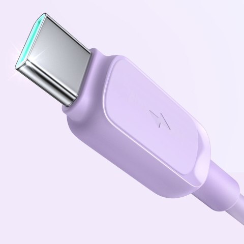 Kabel Joyroom Multi-Color Series A14 USB-A / USB-C 3A 1.2 m - fioletowy Kabel Joyroom Multi-Color Series A14 USB-A / USB-C 3A 1.2 m - fioletowy