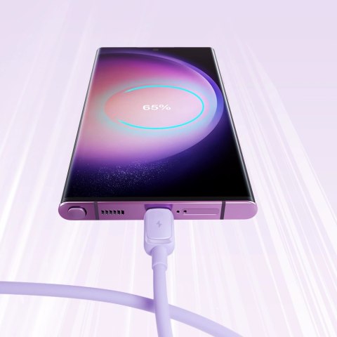 Kabel Joyroom Multi-Color Series A14 USB-A / USB-C 3A 1.2 m - fioletowy Kabel Joyroom Multi-Color Series A14 USB-A / USB-C 3A 1.2 m - fioletowy