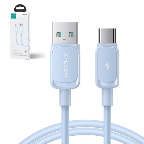 Kabel Joyroom Multi-Color Series A14 USB-A / USB-C 3A 1.2 m - niebieski Kabel Joyroom Multi-Color Series A14 USB-A / USB-C 3A 1.2 m - niebieski