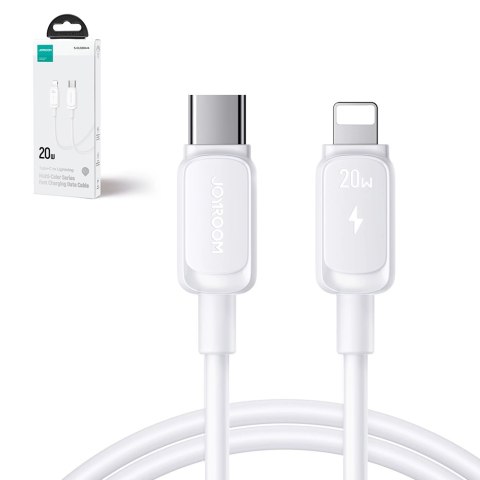 Kabel Joyroom Multi-Color Series A14 USB-C / Lightning 20W 1.2 m - biały Kabel Joyroom Multi-Color Series A14 USB-C / Lightning 20W 1.2 m - biały