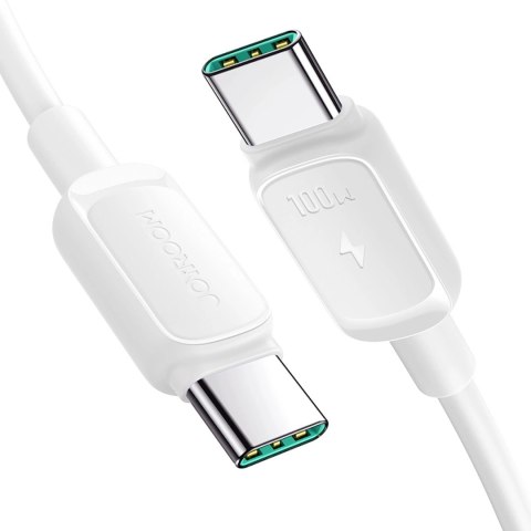 Kabel Joyroom Multi-Color Series A14 USB-C / USB-C 100W 1.2 m - biały Kabel Joyroom Multi-Color Series A14 USB-C / USB-C 100W 1.2 m - biały