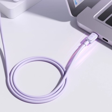 Kabel Joyroom Multi-Color Series A14 USB-C / USB-C 100W 1.2 m - fioletowy Kabel Joyroom Multi-Color Series A14 USB-C / USB-C 100W 1.2 m - fioletowy