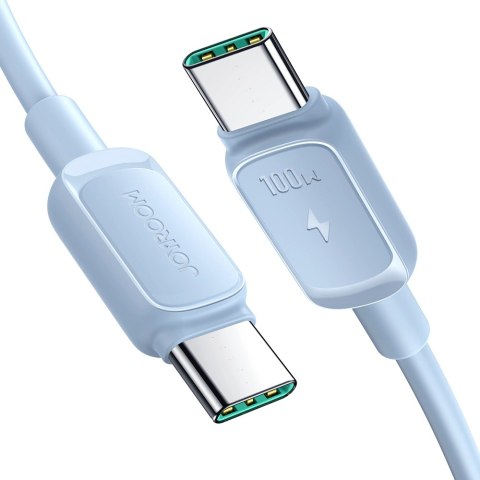 Kabel Joyroom Multi-Color Series A14 USB-C / USB-C 100W 1.2 m - niebieski Kabel Joyroom Multi-Color Series A14 USB-C / USB-C 100W 1.2 m - niebieski
