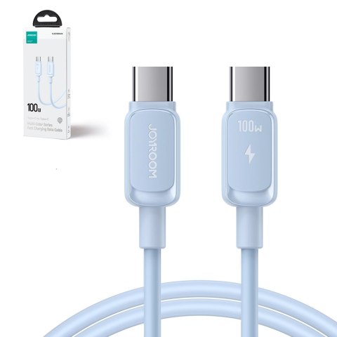 Kabel Joyroom Multi-Color Series A14 USB-C / USB-C 100W 1.2 m - niebieski Kabel Joyroom Multi-Color Series A14 USB-C / USB-C 100W 1.2 m - niebieski