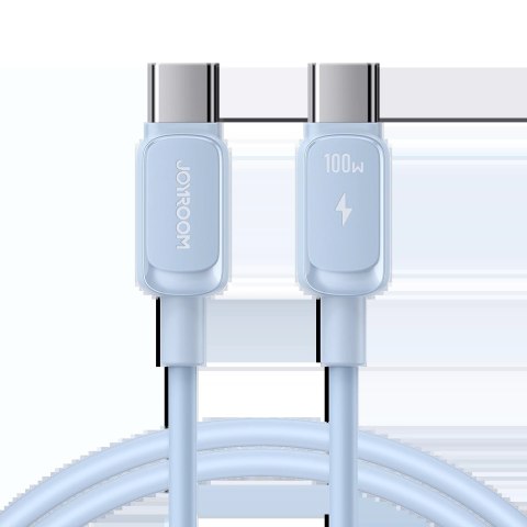 Kabel Joyroom Multi-Color Series A14 USB-C / USB-C 100W 1.2 m - niebieski Kabel Joyroom Multi-Color Series A14 USB-C / USB-C 100W 1.2 m - niebieski