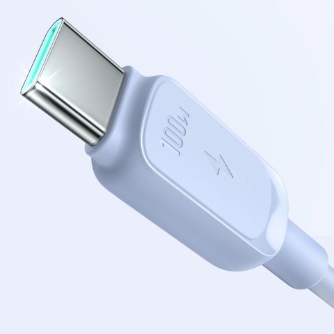 Kabel Joyroom Multi-Color Series A14 USB-C / USB-C 100W 1.2 m - niebieski Kabel Joyroom Multi-Color Series A14 USB-C / USB-C 100W 1.2 m - niebieski