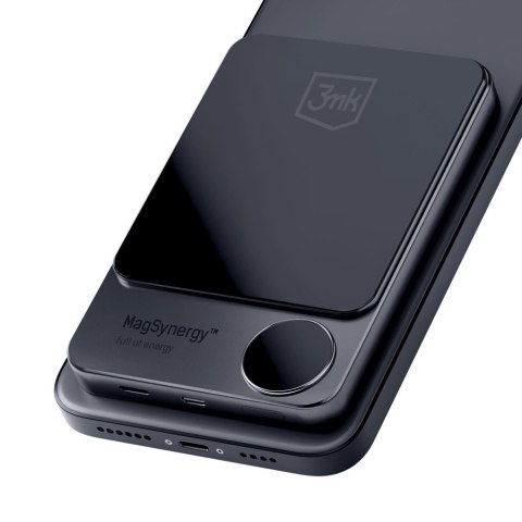 Powerbank 3mk MagSynergy 10000 mAh indukcyjny z MagSafe - czarny Powerbank 3mk MagSynergy 10000 mAh indukcyjny z MagSafe - czarny