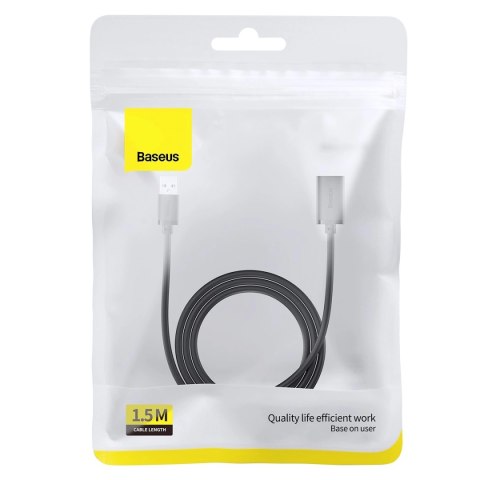 Przedłużacz kabel USB 3.0 1.5m Baseus AirJoy Series - czarny Przedłużacz kabel USB 3.0 1.5m Baseus AirJoy Series - czarny