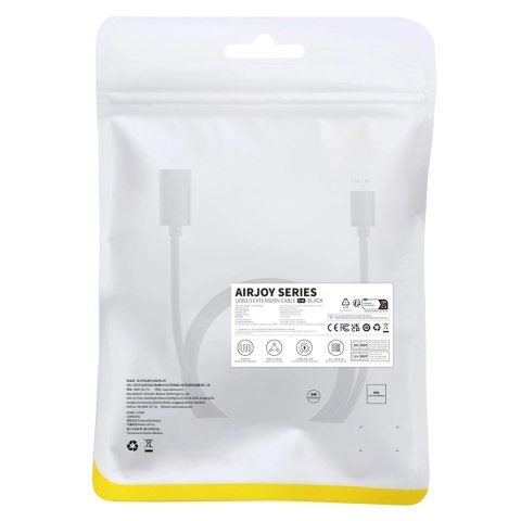Przedłużacz kabel USB 3.0 1m Baseus AirJoy Series - czarny Przedłużacz kabel USB 3.0 1m Baseus AirJoy Series - czarny