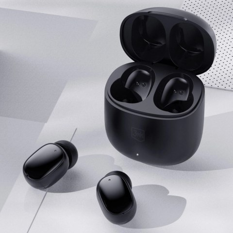 Słuchawki Bluetooth 3mk FlowBuds bezprzewodowe douszne - czarne