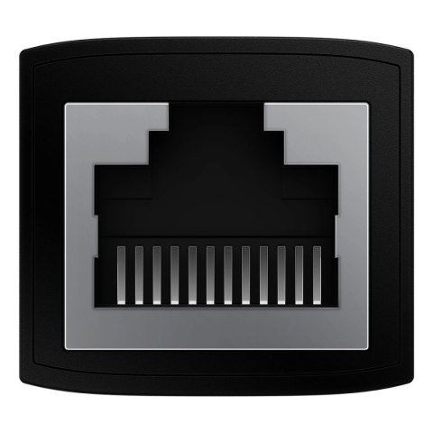 Złączka sieciowa łącznik kabli Ethernet RJ-45 Baseus AirJoy Series 1 szt. - czarna Złączka sieciowa łącznik kabli Ethernet RJ-45 Baseus AirJoy Series 1 szt. - czarna