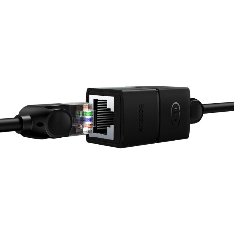 Złączka sieciowa łącznik kabli Ethernet RJ-45 Baseus AirJoy Series 1 szt. - czarna Złączka sieciowa łącznik kabli Ethernet RJ-45 Baseus AirJoy Series 1 szt. - czarna