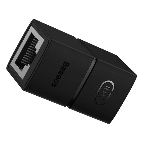 Złączka sieciowa łącznik kabli Ethernet RJ-45 Baseus AirJoy Series 1 szt. - czarna Złączka sieciowa łącznik kabli Ethernet RJ-45 Baseus AirJoy Series 1 szt. - czarna
