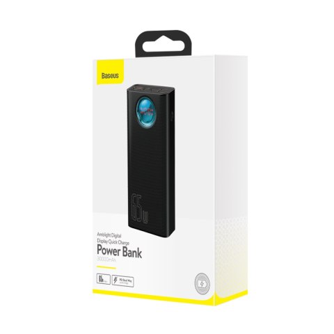 Baseus power bank Amblight 65W 30000mAh czarny Baseus power bank Amblight 65W 30000mAh czarny