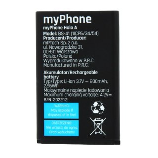 Bateria do myPhone Halo A / A+