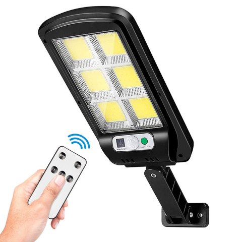 Forever Light Lampa solarna LED SUNARI FLS-01 6*COB PIR 10W 800lm 6000K 2400mAh Li-Ion + pilot Forever Light Lampa solarna LED SUNARI FLS-01 6*COB PIR 10W 800lm 6000K 2400mAh Li-Ion + pilot