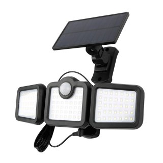 Forever Light Lampa solarna LED SUNARI FLS-04 108*SMD PIR 8W 600lm 6000K 2400mAh Li-Ion