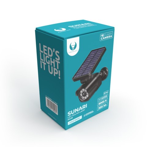 Forever Light Lampa solarna LED SUNARI FLS-25 SMD PIR z atrapą kamery 4W 300lm 6000K 1500mAh Li-Ion Forever Light Lampa solarna LED SUNARI FLS-25 SMD PIR z atrapą kamery 4W 300lm 6000K 1500mAh Li-Ion