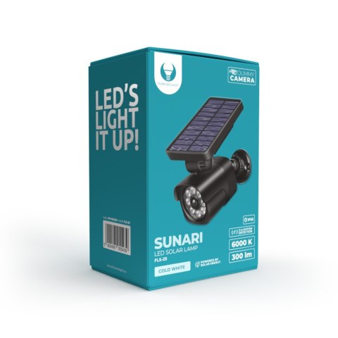 Forever Light Lampa solarna LED SUNARI FLS-25 SMD PIR z atrapą kamery 4W 300lm 6000K 1500mAh Li-Ion Forever Light Lampa solarna LED SUNARI FLS-25 SMD PIR z atrapą kamery 4W 300lm 6000K 1500mAh Li-Ion