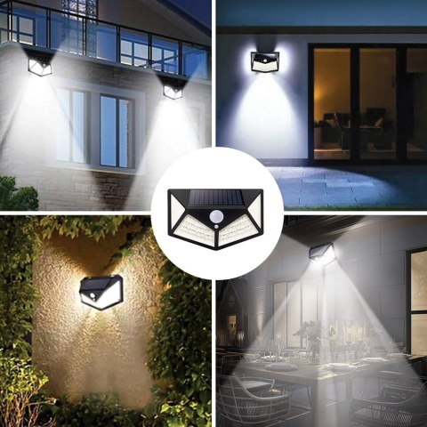 Forever Light Lampa solarna LED SUNARI FLS-65 100*SMD PIR 6W 480lm 6000K 1200mAh Li-Ion Forever Light Lampa solarna LED SUNARI FLS-65 100*SMD PIR 6W 480lm 6000K 1200mAh Li-Ion