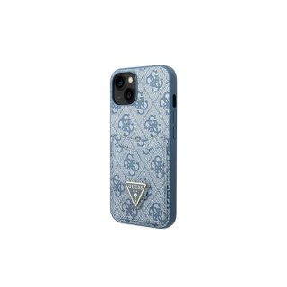 Guess nakładka do iPhone 13 6,1" GUHCP13MP4TPB niebieska hardcase 4G Triangle Logo Cardslot