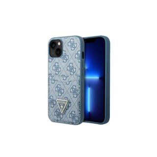Guess nakładka do iPhone 13 6,1" GUHCP13MP4TPB niebieska hardcase 4G Triangle Logo Cardslot