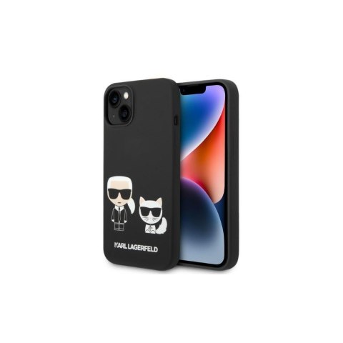 Karl Lagerfeld nakładka do iPhone 14 Pro Max 6,7" KLHMP14XSSKCK czarna HC Magsafe Liquid Silicone Karl & Choupette Karl Lagerfeld nakładka do iPhone 14 Pro Max 6,7" KLHMP14XSSKCK czarna HC Magsafe Liquid Silicone Karl & Choupette
