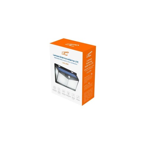 Lampa ścienna solarna 208 LED SMD 600lm PIR IP65 1800mAh