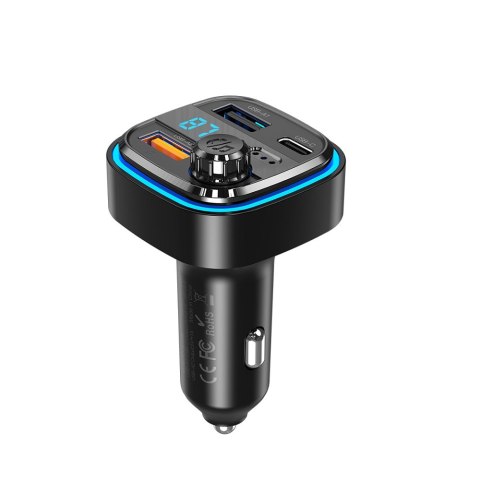 XO transmiter FM BCC08 Bluetooth MP3 ładowarka samochodowa 3,1A czarna XO transmiter FM BCC08 Bluetooth MP3 ładowarka samochodowa 3,1A czarna