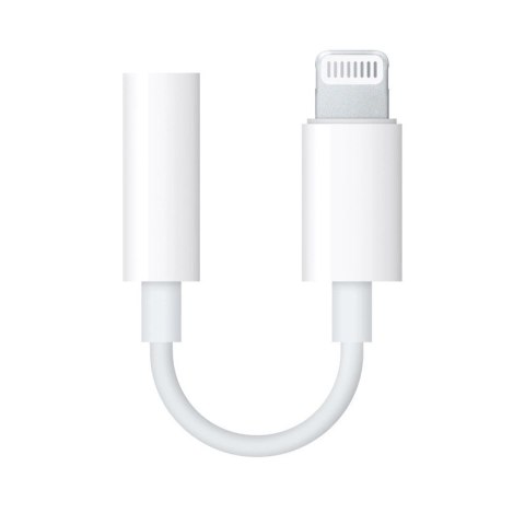 Adapter Apple MMX62ZM/A Lightning - mini jack 3.5 mm (żeński) - biały Adapter Apple MMX62ZM/A Lightning - mini jack 3.5 mm (żeński) - biały