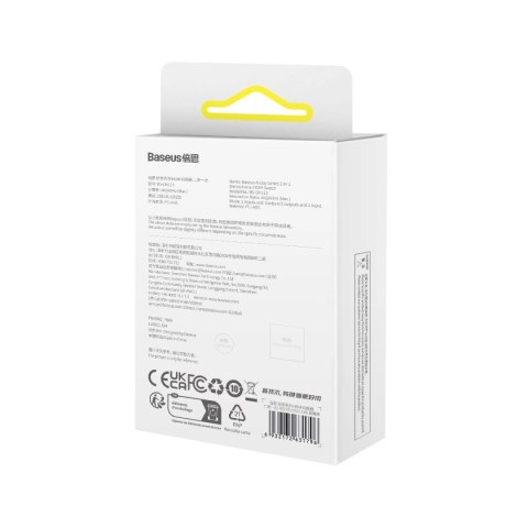 Adapter HDMI 2w1 4K 60Hz dwukierunkowy Baseus AirJoy - czarny Adapter HDMI 2w1 4K 60Hz dwukierunkowy Baseus AirJoy - czarny