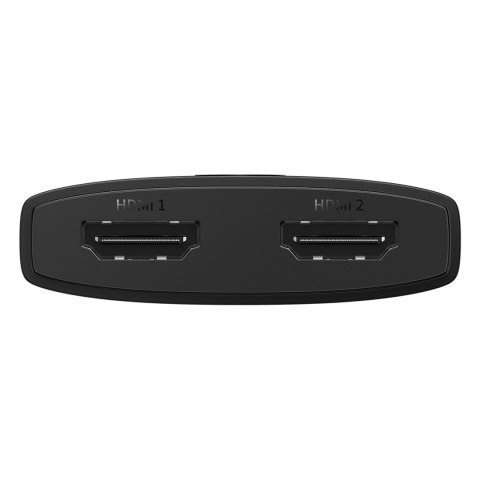 Adapter HDMI 2w1 4K 60Hz dwukierunkowy z wbudowanym kablem 1m Baseus AirJoy - czarny Adapter HDMI 2w1 4K 60Hz dwukierunkowy z wbudowanym kablem 1m Baseus AirJoy - czarny