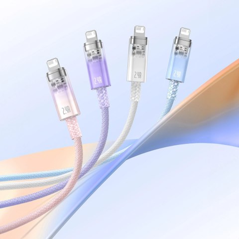 Baseus Explorer Series kabel przewód USB - Lightning 2,4A 2 m biały (CATS010102) Baseus Explorer Series kabel przewód USB - Lightning 2,4A 2 m biały (CATS010102)