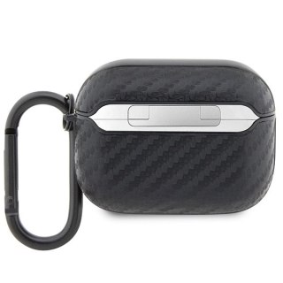 Etui BMW Carbon Double Metal Logo na AirPods Pro - czarne