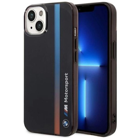Etui BMW IML Tricolor Stripe na iPhone 14 - czarne Etui BMW IML Tricolor Stripe na iPhone 14 - czarne