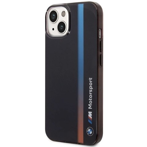 Etui BMW IML Tricolor Stripe na iPhone 14 - czarne Etui BMW IML Tricolor Stripe na iPhone 14 - czarne