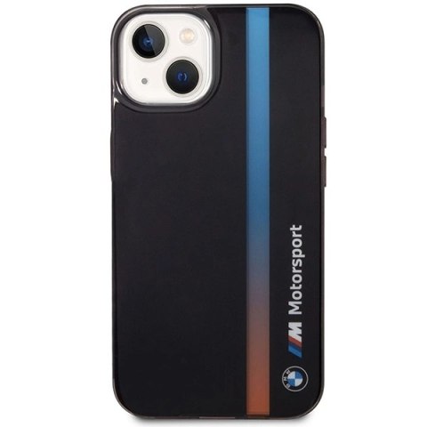 Etui BMW IML Tricolor Stripe na iPhone 14 - czarne Etui BMW IML Tricolor Stripe na iPhone 14 - czarne