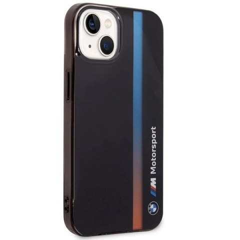 Etui BMW IML Tricolor Stripe na iPhone 14 - czarne Etui BMW IML Tricolor Stripe na iPhone 14 - czarne