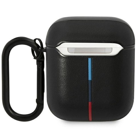 Etui BMW Leather Curved Line na AirPods 1/2 - czarne Etui BMW Leather Curved Line na AirPods 1/2 - czarne