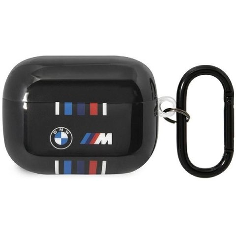 Etui BMW Multiple Colored Lines na AirPods Pro - czarne Etui BMW Multiple Colored Lines na AirPods Pro - czarne