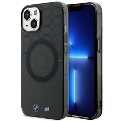 Etui BMW Pattern MagSafe na iPhone 14 Plus - szare Etui BMW Pattern MagSafe na iPhone 14 Plus - szare