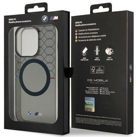 Etui BMW Pattern MagSafe na iPhone 14 Pro Max - szare Etui BMW Pattern MagSafe na iPhone 14 Pro Max - szare