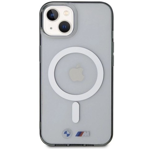 Etui BMW Silver Ring MagSafe na iPhone 14 Plus - przezroczyste Etui BMW Silver Ring MagSafe na iPhone 14 Plus - przezroczyste