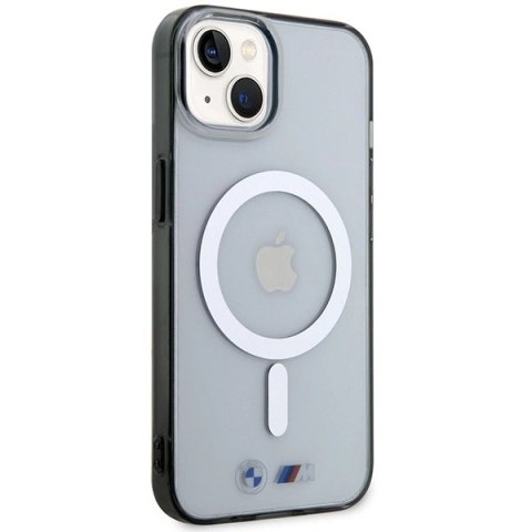 Etui BMW Silver Ring MagSafe na iPhone 14 Plus - przezroczyste Etui BMW Silver Ring MagSafe na iPhone 14 Plus - przezroczyste