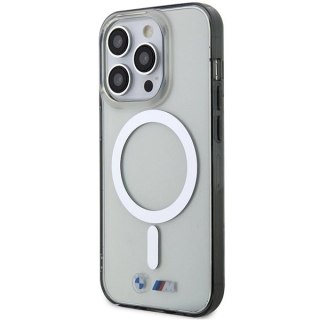 Etui BMW Silver Ring MagSafe na iPhone 14 Pro - przezroczyste