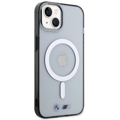 Etui BMW Silver Ring MagSafe na iPhone 14 - przezroczyste Etui BMW Silver Ring MagSafe na iPhone 14 - przezroczyste
