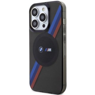 Etui BMW Tricolor Stripes MagSafe na iPhone 14 Pro Max - szare