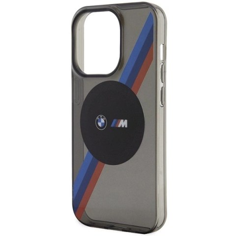 Etui BMW Tricolor Stripes MagSafe na iPhone 14 Pro Max - szare Etui BMW Tricolor Stripes MagSafe na iPhone 14 Pro Max - szare