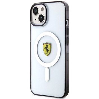 Etui Ferrari Outline MagSafe na iPhone 14 Plus - przezroczyste